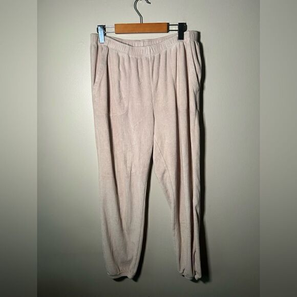 Aerie  tracksuit: ‘real obsessed’ pink velour L - Picture 6 of 8